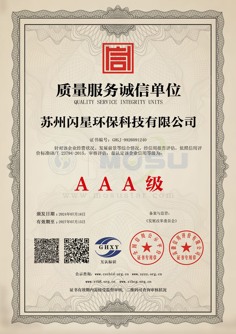 质量服务诚信单位